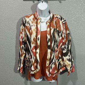 Chicos abstract print jacket